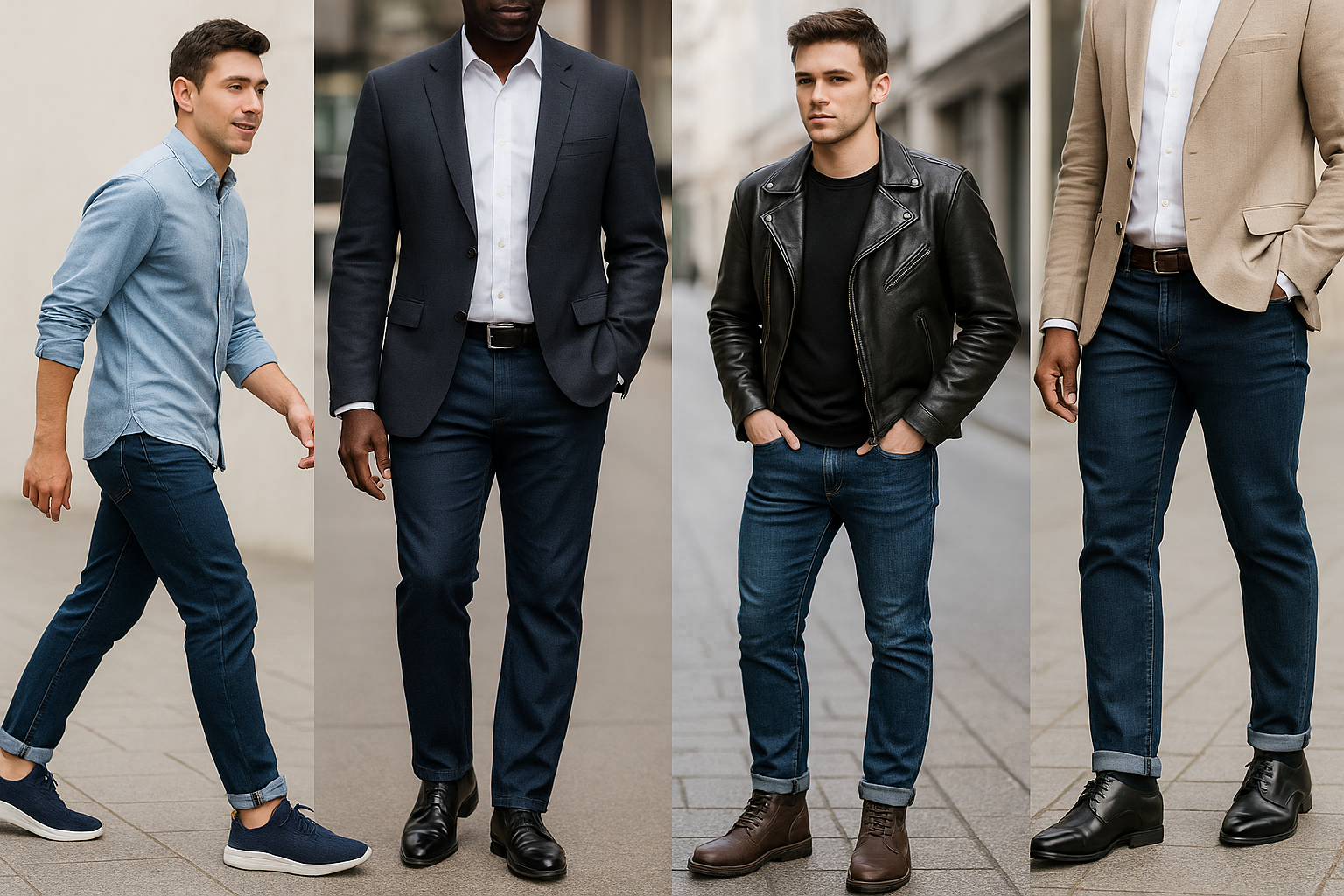 Leia mais sobre o artigo Como combinar jeans com calçados masculinos sem gastar muito (e arrasar no estilo)